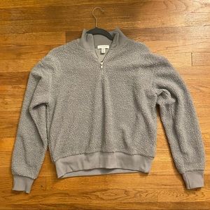 TopShop Fuzzy Quarter Zip (NWOT)